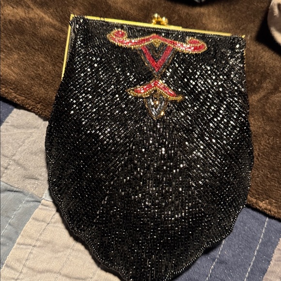 Vintage Andre Cellini Beaded Black Evening Bag - Picture 11 of 12